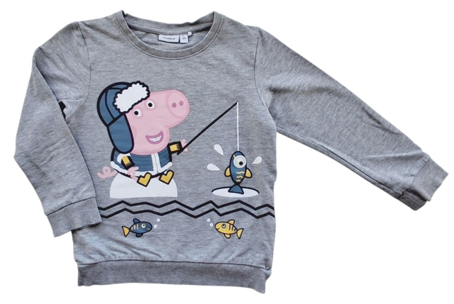 Name it lysegrå langærmet sweatshirt str. 104