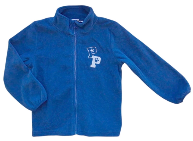 Name it blå langærmet flecce trøje str. 110