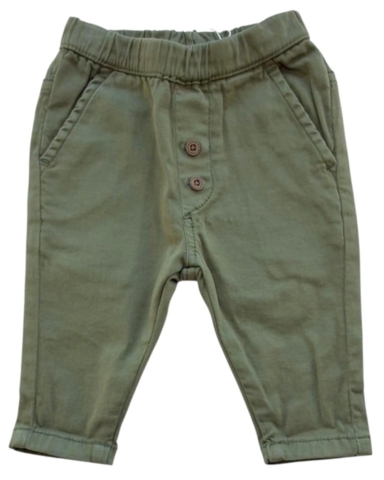 Nye Minymo armygrønne lærredsbukser