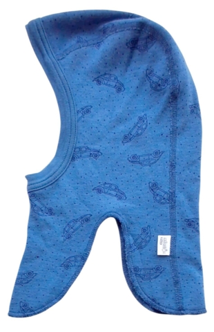 Små rollinger blå uld elefanthue str. 80-86