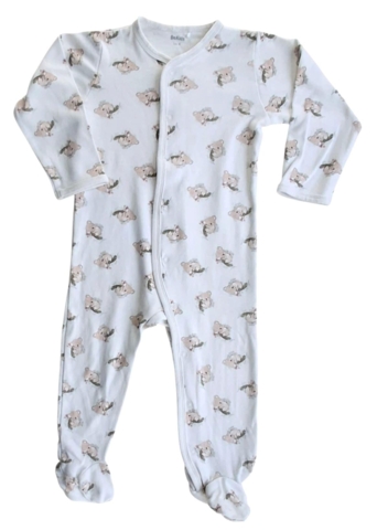 Be Kids hvid langærmet natdragt str. 92