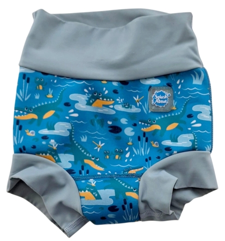 Splask about blå blebadebukser str. X-large