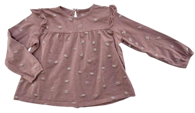 Friends mørk pudderfarvet bluse str. 104