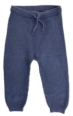 H&M mørke gråblå strikkede bukser str. 92