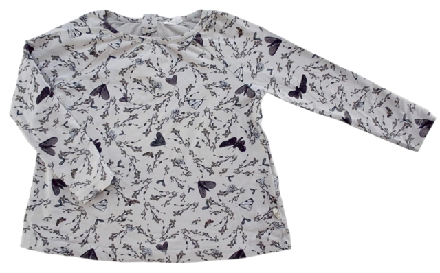 Pomp de lux lysegrå langærmet bluse str. 92