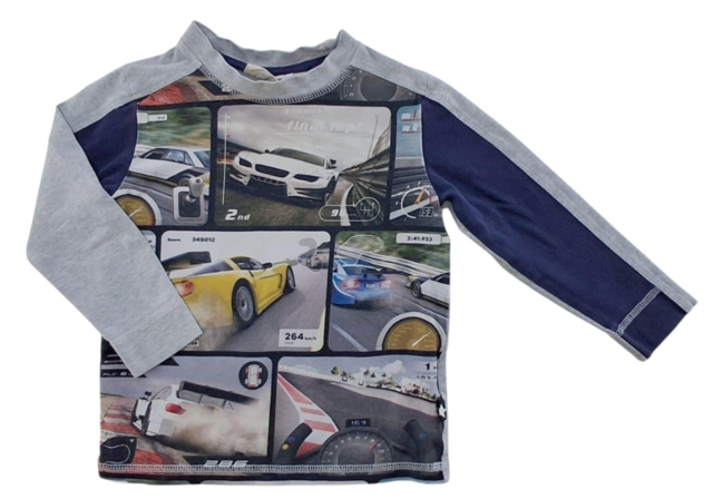 Molo lysegrå langærmet bluse str. 92