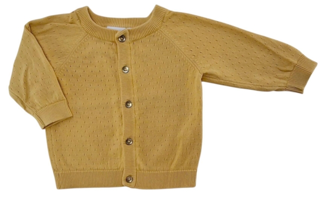 Name it varm gul finstrikket cardigan str. 68