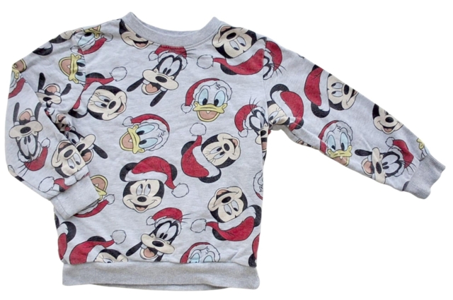 Disney lysegrå langærmet sweatshirt str. 110-116