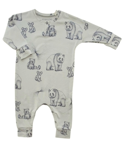 Elemental by Fixoni lysegrå heldragt str. 68