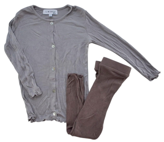 Liberte ami grå og rosa bløde viscose sæt str. 86-92