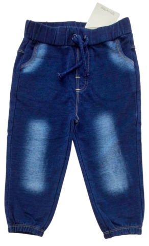 Nye Minymo bløde mørkeblå denimbukser str. 80