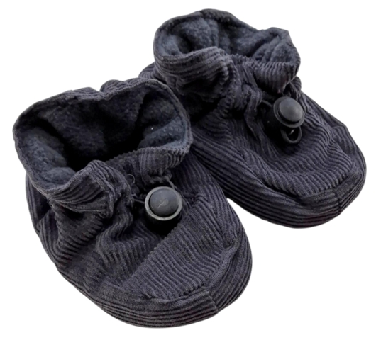 Friends mørkegrå fløjls futter str. 21-22