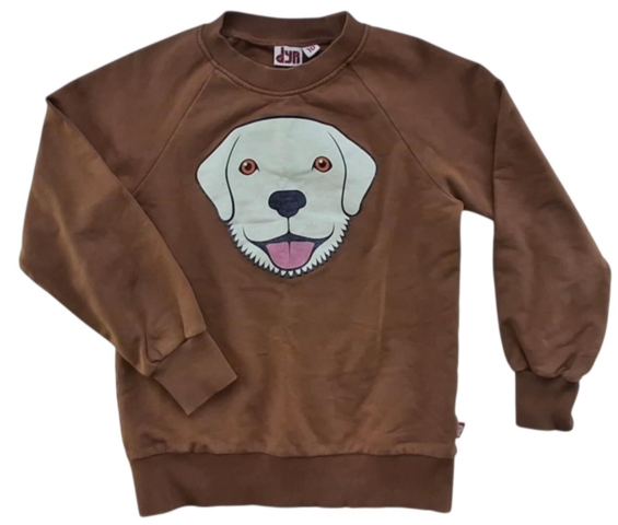 Dyr brun langærmet sweatshirt str. 10