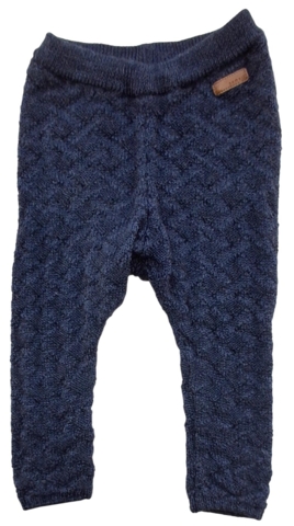 Name it mørke gråblå strikkede uld bukser str. 68