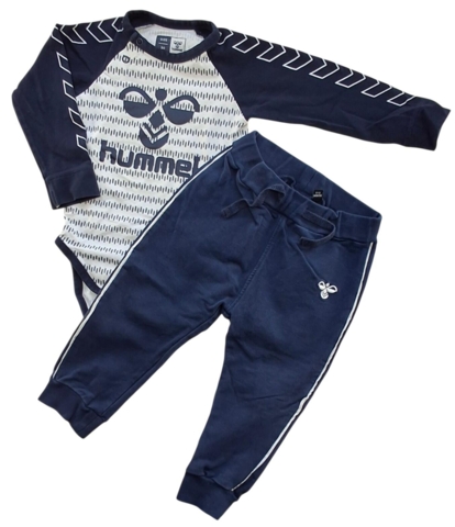 Hummel mørkeblåt sæt str. 80