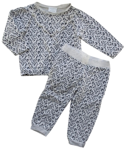 Friends lysegråt sweat sæt str. 86