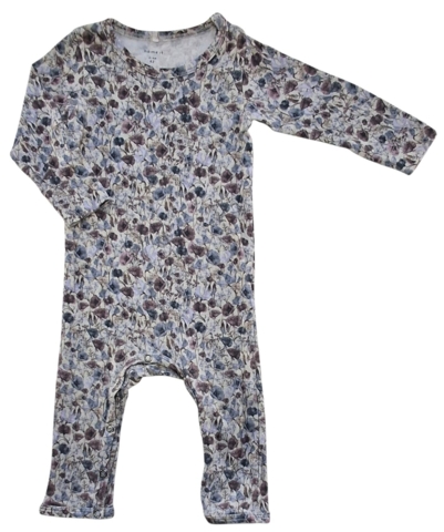 Name it beige småblomstret heldragt str. 62