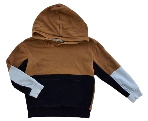 H&M trefarvet langærmet sweatshirt str. 110-116