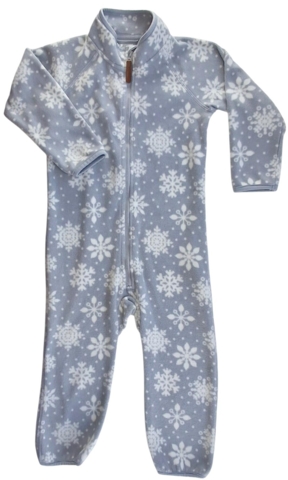 H&M lysegrå fleece heldragt str. 92