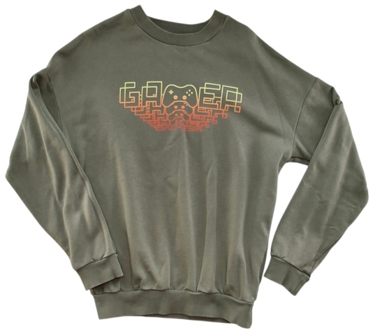 H&M grøn langærmet sweatshirt str. 146-152