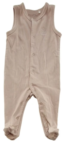 Fixoni beige heldragt med fødder str. 56