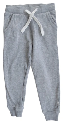Minymo lysegrå tykke sweat bukser str. 104