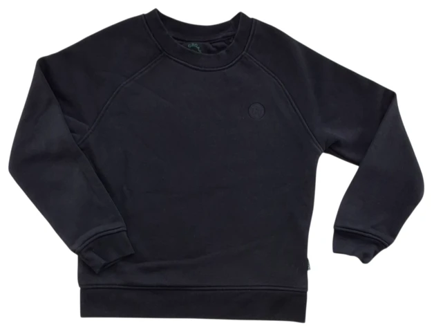 Kronstadt kids sort tyk sweatshirt str. 110-116