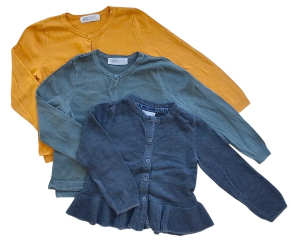 H&M og Next tre cardigans str. 98-104