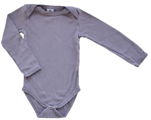 Small stuff lys lilla langærmet body str. 86