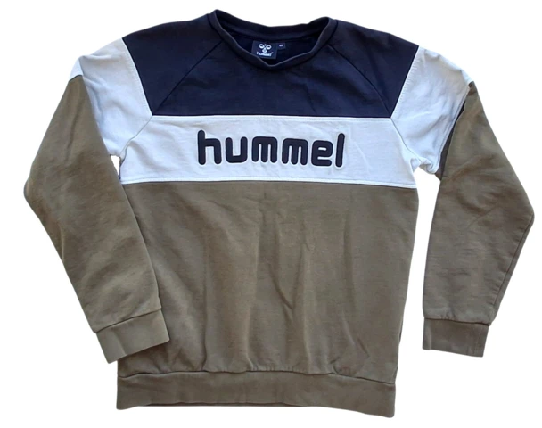Hummel trefarvet langærmet sweatshirt str. 152