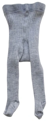 H&M lysegrå uld strømpebukser str. 50-56
