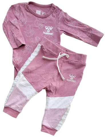 Hummel mørk rosa babysæt str. 62