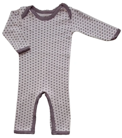 Petit lys lilla langærmet heldragt str. 62