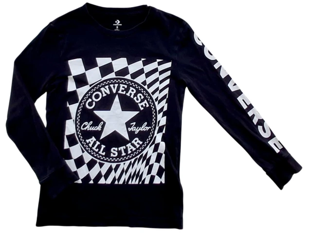 Converse sort langærmet bluse str. S