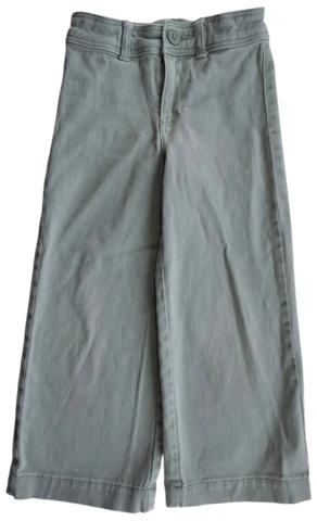 H&M lys grågrønne lange bukser str. 110