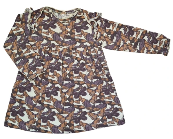 Kids up baby beige langærmet kjole str. 80