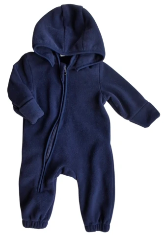 EnFant mørkeblå fleece køredragt str. 68