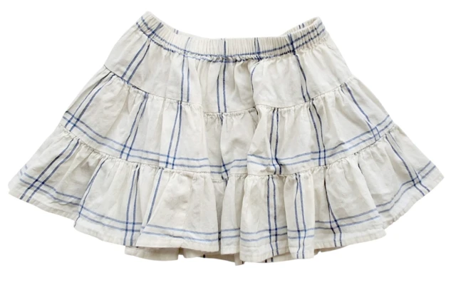 Marmar råhvid blåstribet nederdel str. 3 år