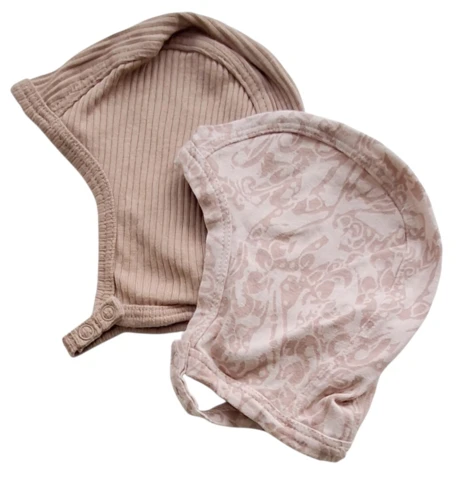Marmar to hjelme i rosa og lysebrune farver str. 2 mdr