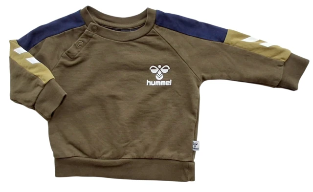 Hummel mørke olivengrøn sweatshirt str. 62