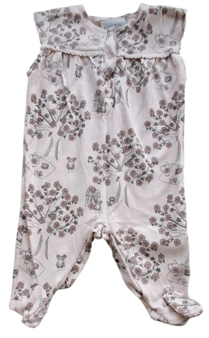 Fixoni rosa blomstret heldragt str.62