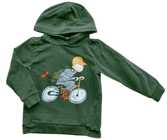 Name it mørkegrøn langærmet sweatshirt str. 98