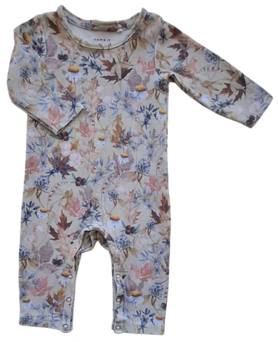 Name it lysegrå langærmet heldragt str. 62