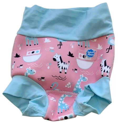 Splash about rosa og lyseblå blebadebukser str. 6-12 mdr