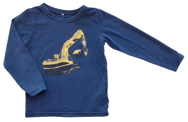 Name it mørkeblå tynd langærmet bluse str. 98