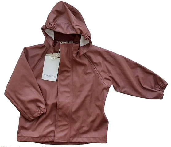 Ny Nuuroo mahogni farvet regnjakke str. 80-86