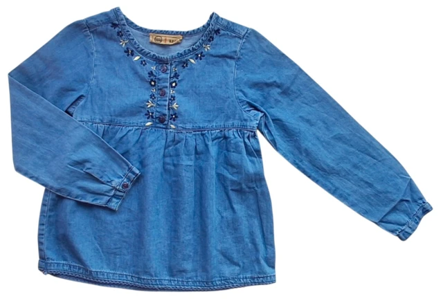 Cool Club blå tynd denim overdel str. 110