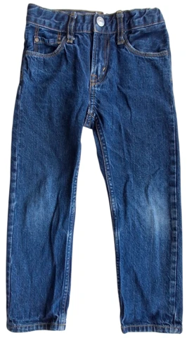 H&M mørkeblå denimbukser str. 110