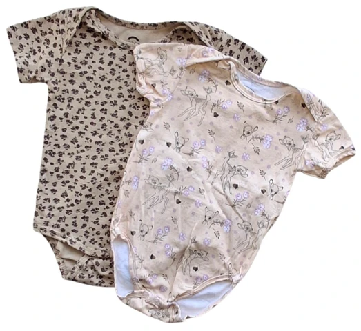 Mikk-Line og Disney kortærmede bodys str. 86