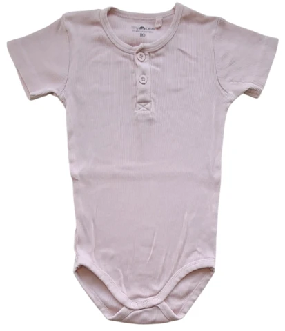 Tiny one lyserød kortærmet rib body str. 80